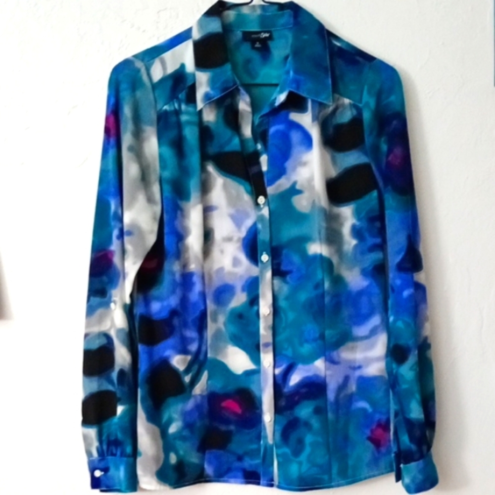 Multicolor Patterned Long Sleeve Shirt